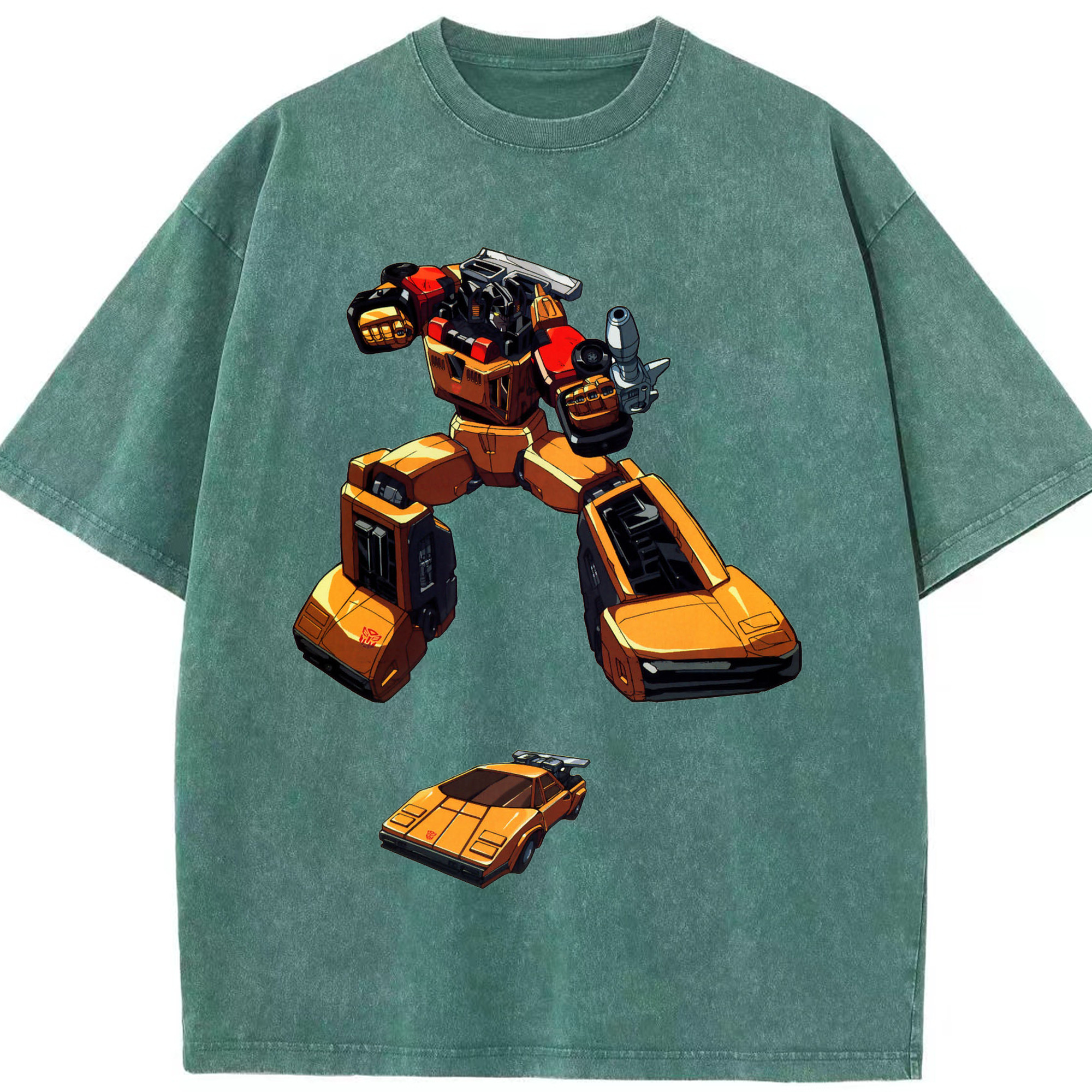 （画像用）  綿100% ヴィンテージ風 半袖Tシャツ（フロントプリント）